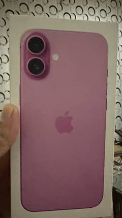 i phone 16 plus 128gb pink color just box open full warranty