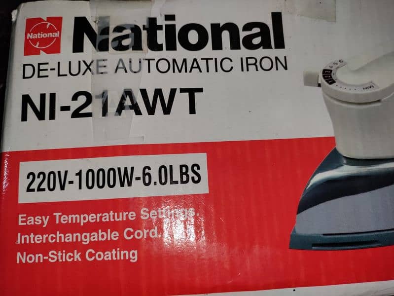 National Deluxe Automatic Iron Model NI-21AWT 1