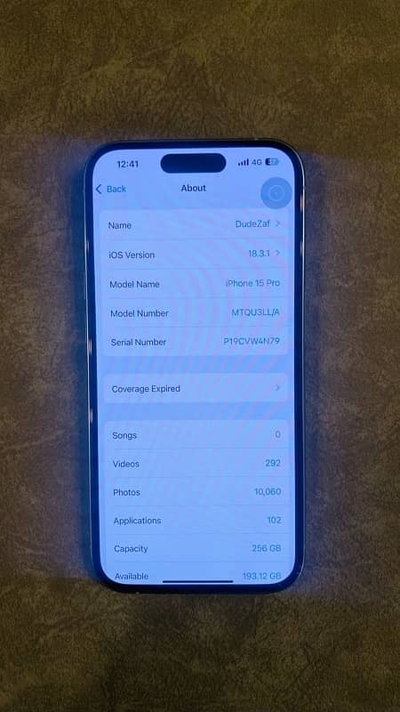 iPhone 15 Pro - 256GB (Titanium White) Non-PTA- 10/10 Factory Unlocked 8