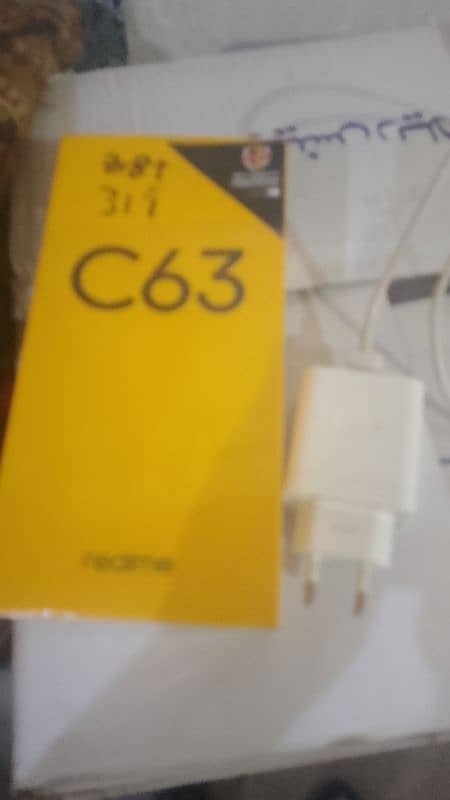 Realme c63 6+6/128 in new condition 5000mah 10