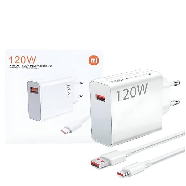  Xiaomi 120W Super-Fast Charger | QC 3.0 | EU Plug + Cable  1