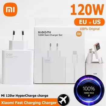  Xiaomi 120W Super-Fast Charger | QC 3.0 | EU Plug + Cable  2