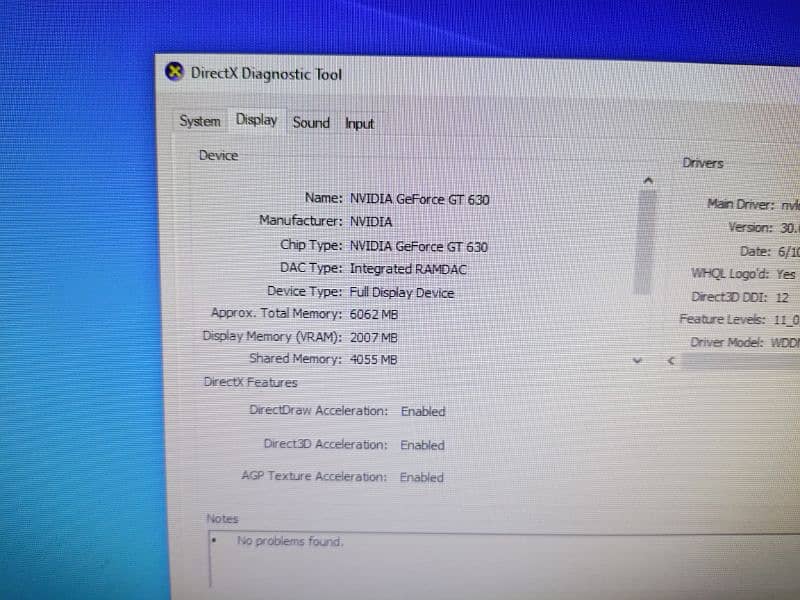 Nvidia GT 630 2GB 128 Bit Directx 12 Used For Sale *ONLY FOR DESKTOP* 3