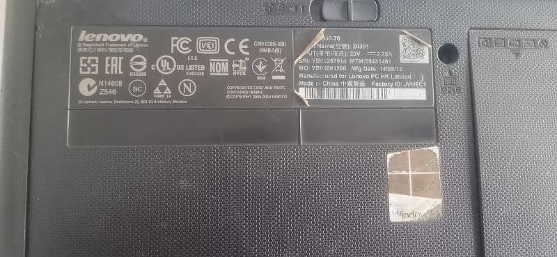 Lenovo laptop G50-70 3