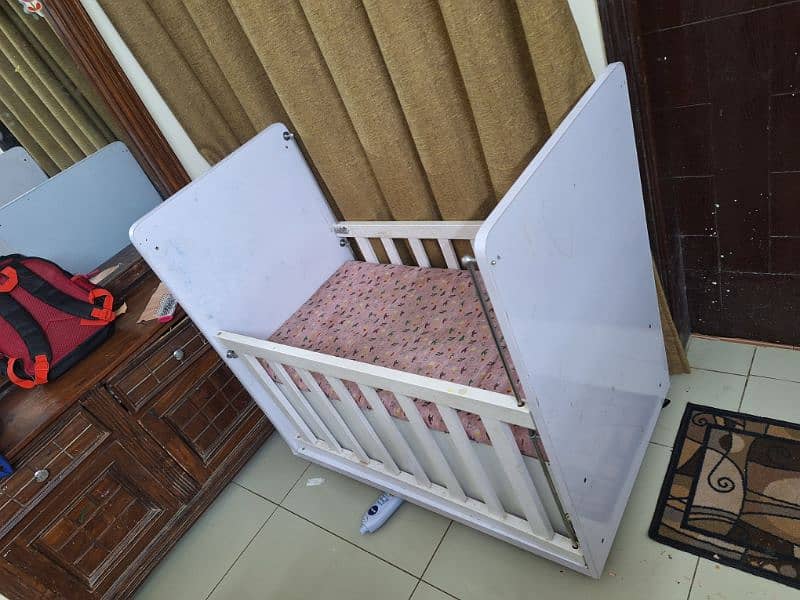 Bed Room Set width kids cupboard and Baby Cot 3