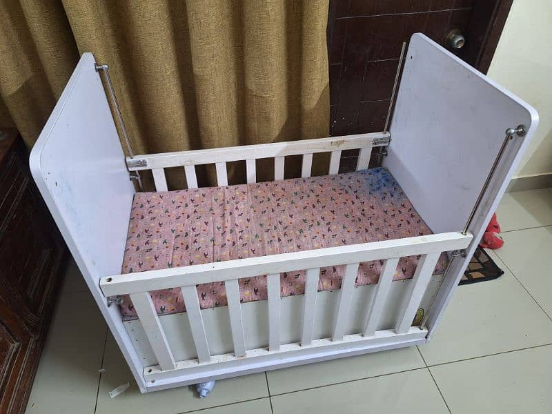 Bed Room Set width kids cupboard and Baby Cot 4