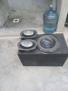 kenwood woofer with two speakar