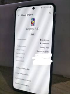 SAMSUNG GALAXY A51 FOR SALE 6GB RAM 128GB ROM