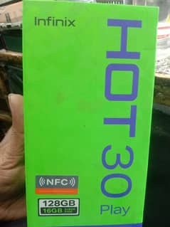 infinix hot 30play good condition pta approved