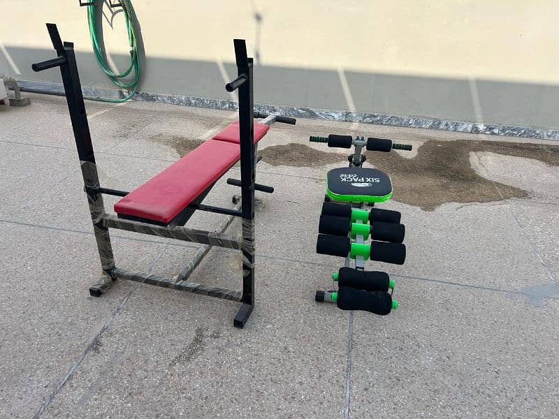 Bench press and Six Pack fitness equipment 0