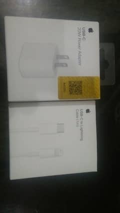 iPhone 20w power adapter with fast charging cable