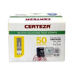 Certeza Blood Glucose Test Strips for GL-100 & Plus Glucometers – (Pa