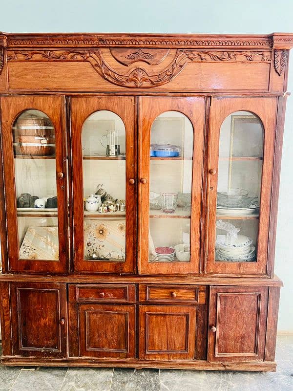 Solid wood dressing table and wardrobe for sale 3