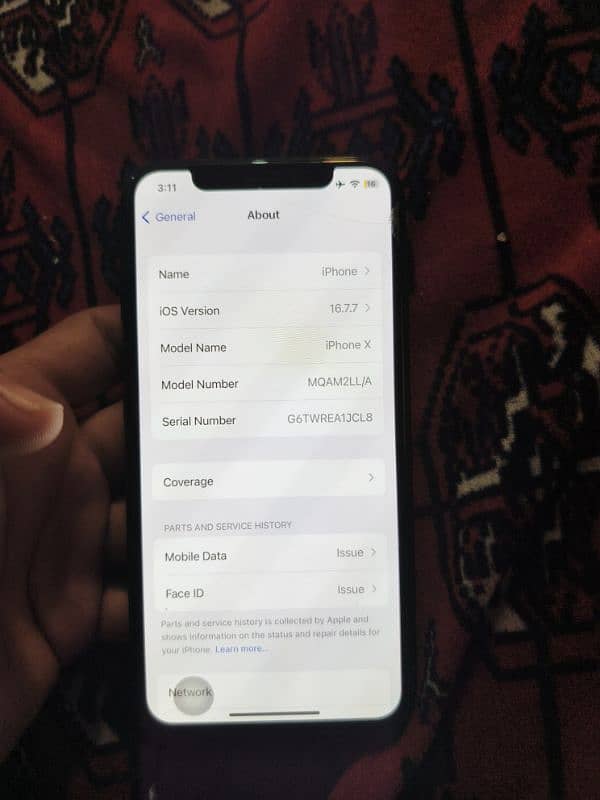 IPHONE X 256 GB non pata 10/9 CONDUCTION 3