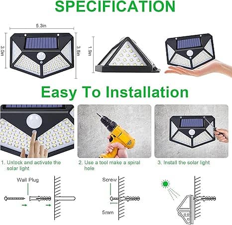 Solar Interaction Wall Lamp | Outdoor Motion Sensor Solar Ligh 7