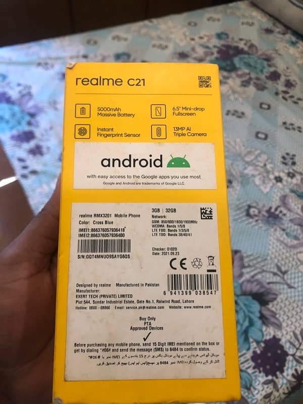 realme c21 3gb/32 dual sim approved bettry 5000mah 6.5mini-drop full s 7