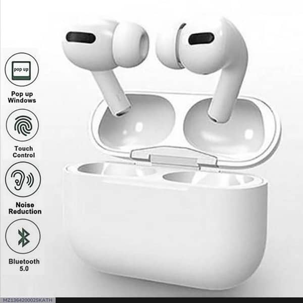 Wireless noise cancelling earbuds with smart touch 0