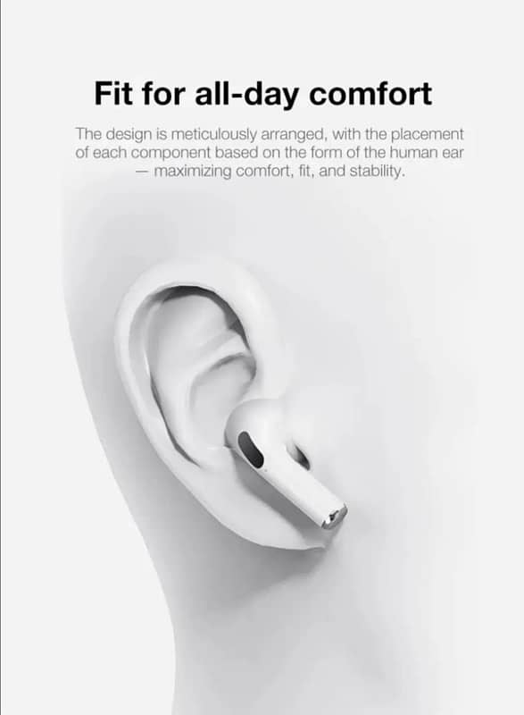 Wireless noise cancelling earbuds with smart touch 1