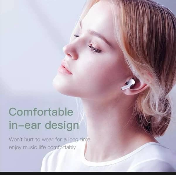 Wireless noise cancelling earbuds with smart touch 4