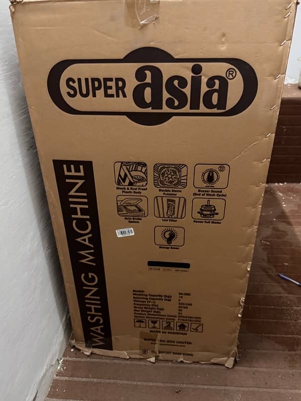 Super Asia SA-280 Twin Tub Washing Machine Box Pack Brand New 0