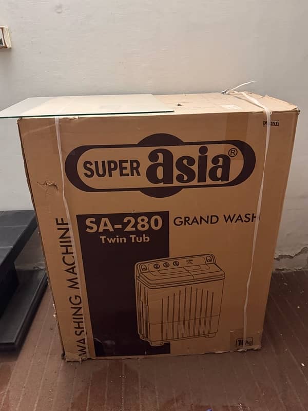 Super Asia SA-280 Twin Tub Washing Machine Box Pack Brand New 2