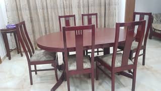 Dining table with 6 chairs