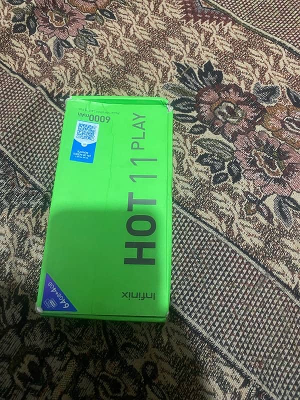 infinix hot 11 play With Box condition 10/9 3