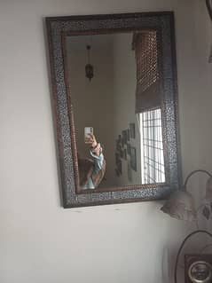 mirror with metal frame