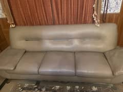 Leather sofa set