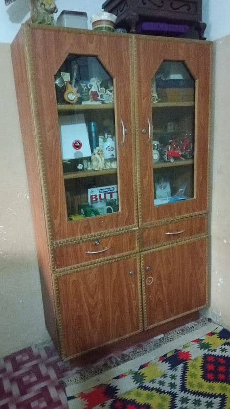 wooden bed  dressing table in a good condition 3