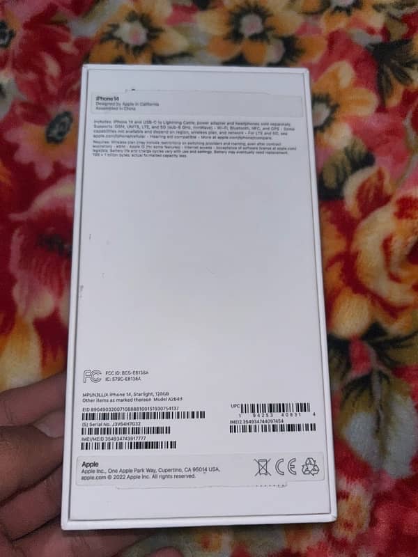 IPhone 14 128 Gb With Box Jv 10by10 12