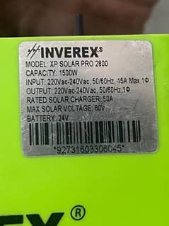 1.5 KVA XP solar pro urgent sale