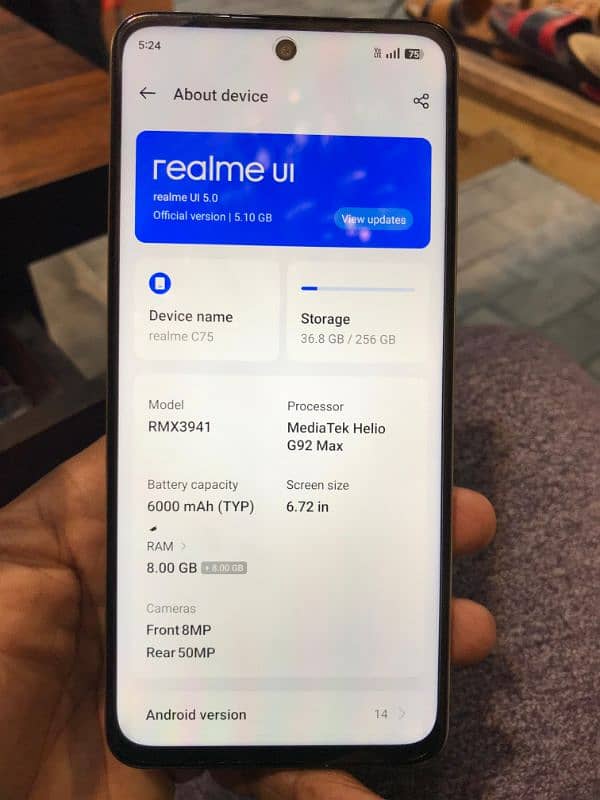 Realme c75 8/256 7