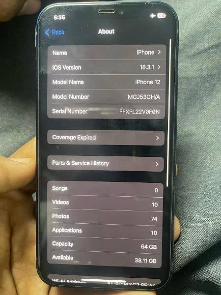 iphone 12.64gb. Non pta 2