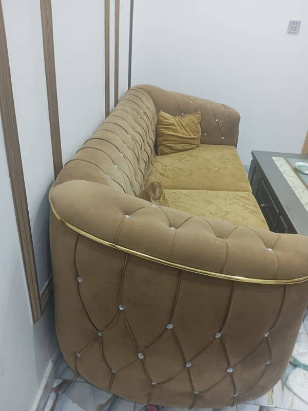 complete poshish sofa set available for sale 2