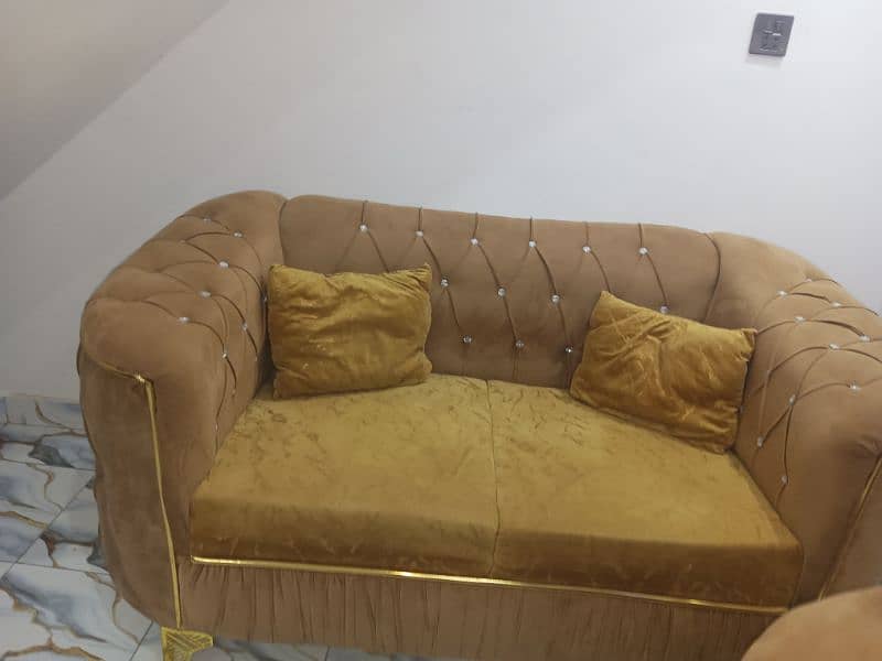 complete poshish sofa set available for sale 7