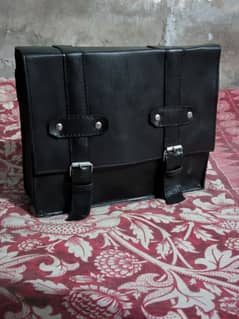 Fancy leather bag for bike