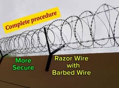 Home Security Concertina Barbed Razor Wire Chainlink Fence Mesh