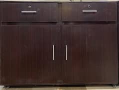 wood moveable cabinets