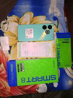 infinix smart 8 8+64 ram camera front 8 rear 13