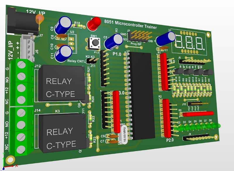 Microcontroller Trainer Board for Student Training 4