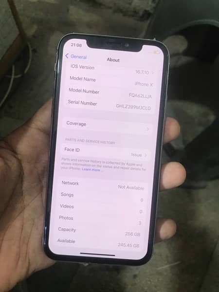 iPhone X 256gb pta approved 3