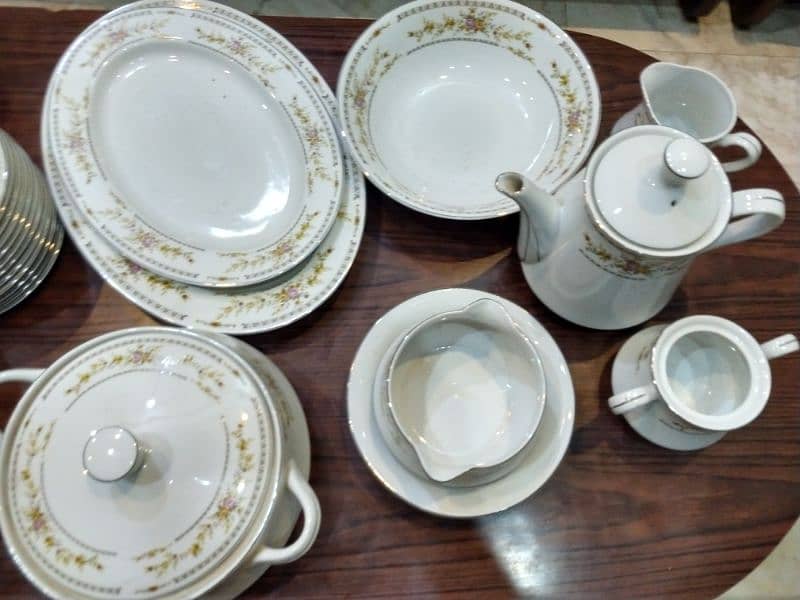 Porcelain Dinner Set Cutlery 56 PC's and Tea Set 15 PC's 3