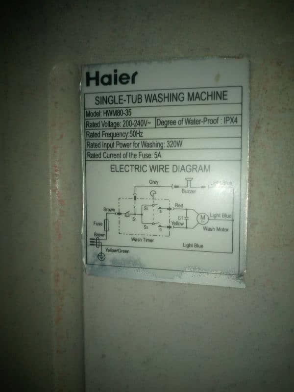 Haier washing machine selling price fex 5