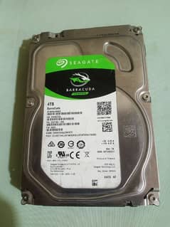 Seagate barracuda 4tb hard disk with data