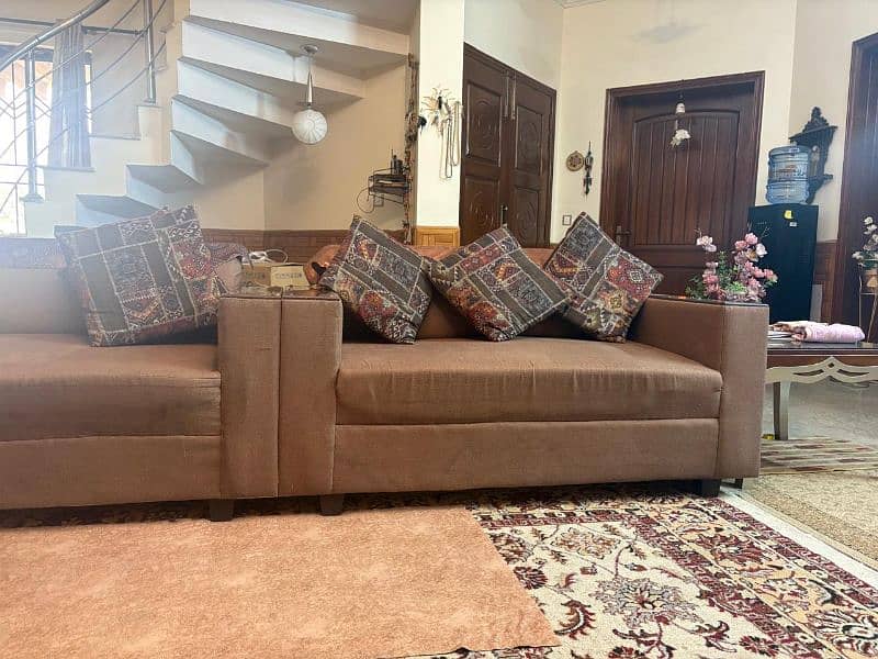 L shaped sofa with 2 seater sofa 1