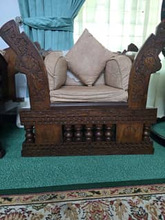 7 Seater Sofa Set (Pure Sheesham) Antique