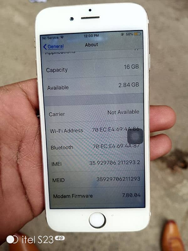 I phone 6 16 non pta ha home baton not working baki all ok 5