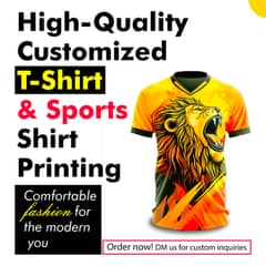 Get your favorite design printed on a high-quality T-shirt! Our custom