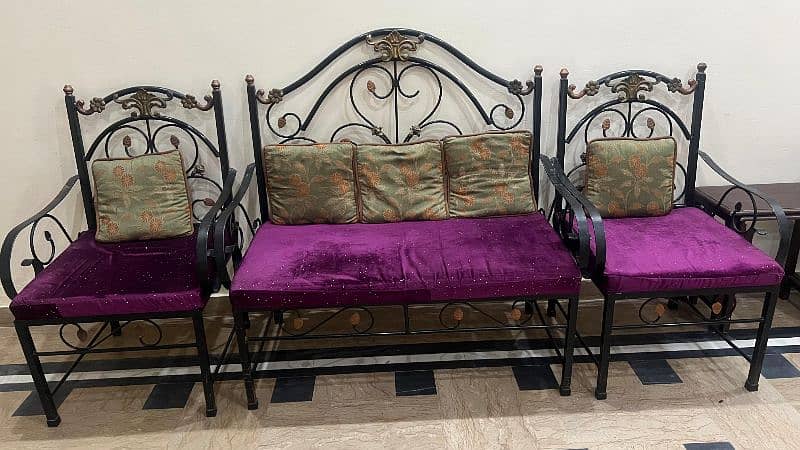 Iron Sofa Set 2+1+1 1